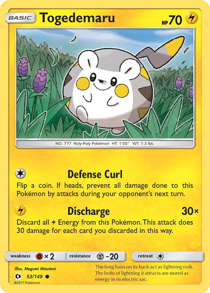 Togedemaru (53/149) [Sun & Moon: Base Set] | Event Horizon Hobbies CA