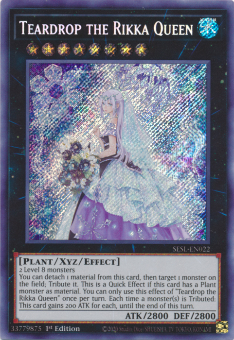 Teardrop the Rikka Queen [SESL-EN022] Secret Rare | Event Horizon Hobbies CA