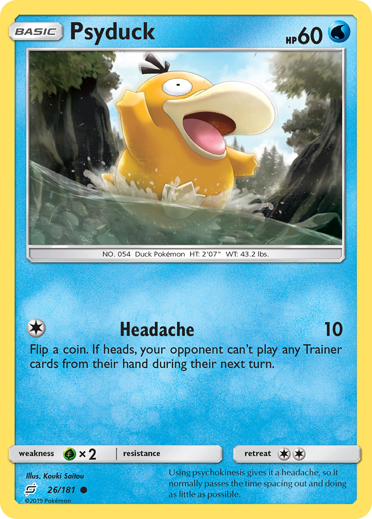 Psyduck (26/181) [Sun & Moon: Team Up] | Event Horizon Hobbies CA