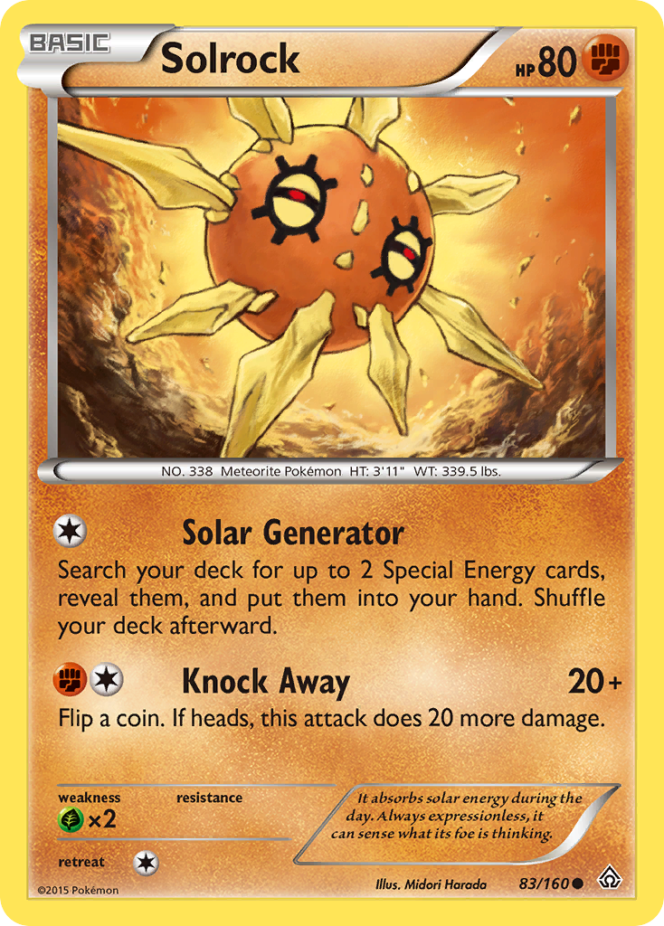 Solrock (83/160) [XY: Primal Clash] | Event Horizon Hobbies CA