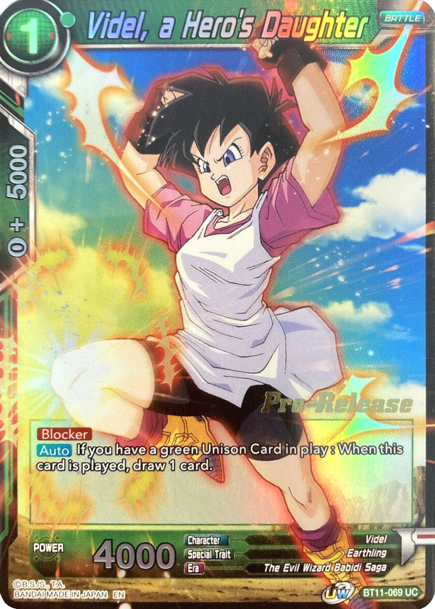 Videl, a Hero's Daughter (BT11-069) [Vermilion Bloodline Prerelease Promos] | Event Horizon Hobbies CA