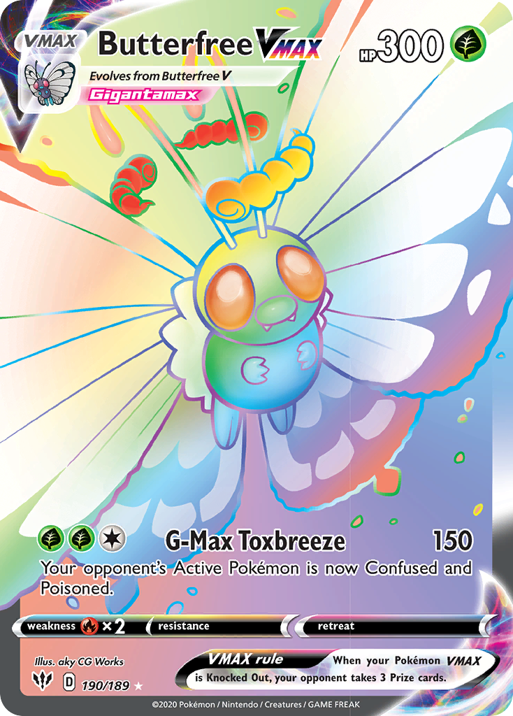 Butterfree VMAX (190/189) [Sword & Shield: Darkness Ablaze] | Event Horizon Hobbies CA