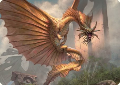 Ancient Gold Dragon Art Card (28) [Commander Legends: Battle for Baldur's Gate Art Series] | Event Horizon Hobbies CA