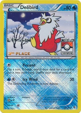 Delibird (38/149) (League Promo 3rd Place) [Black & White: Boundaries Crossed] | Event Horizon Hobbies CA