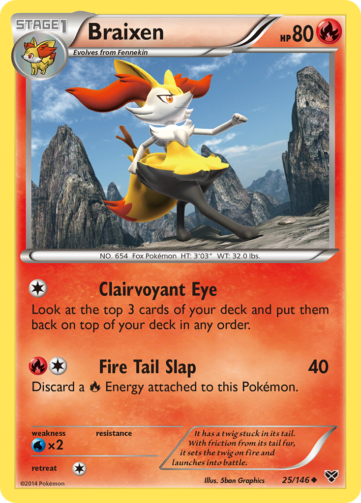 Braixen (25/146) [XY: Base Set] | Event Horizon Hobbies CA