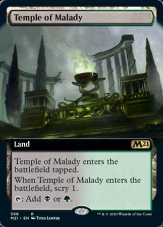 Temple of Malady (Extended Art) [Core Set 2021] | Event Horizon Hobbies CA