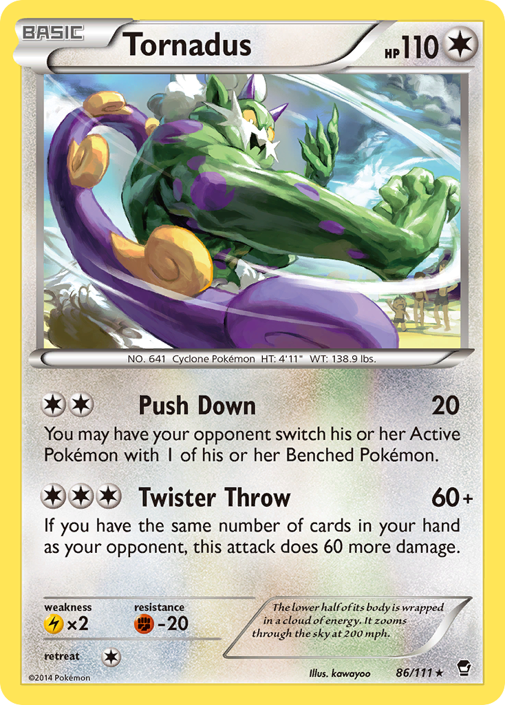 Tornadus (86/111) [XY: Furious Fists] | Event Horizon Hobbies CA