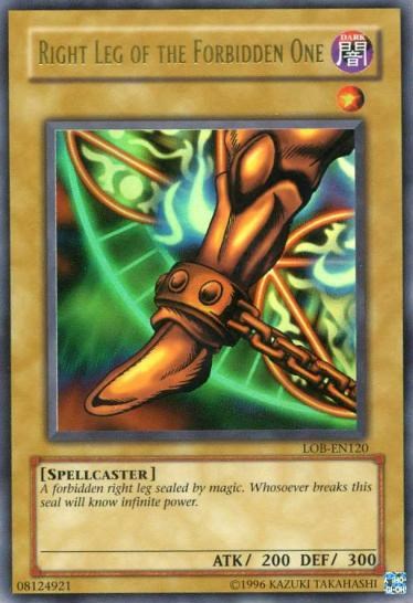 Right Leg of the Forbidden One [LOB-EN120] Ultra Rare | Event Horizon Hobbies CA