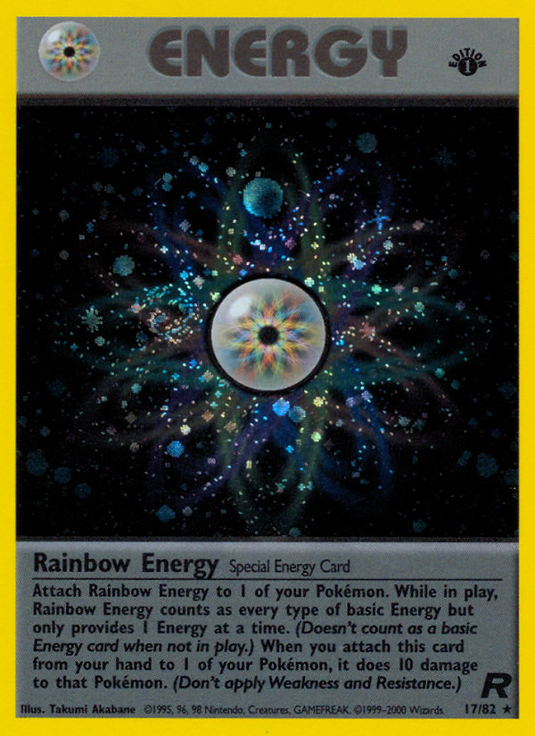 Rainbow Energy (17/82) [Team Rocket 1st Edition] | Event Horizon Hobbies CA