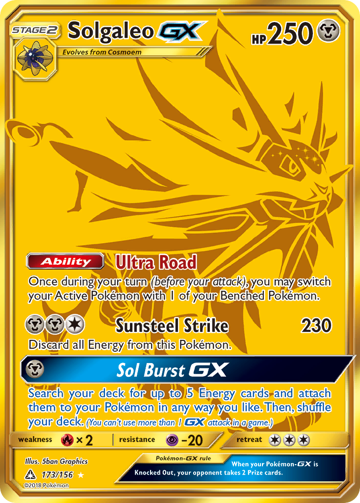 Solgaleo GX (173/156) [Sun & Moon: Ultra Prism] | Event Horizon Hobbies CA