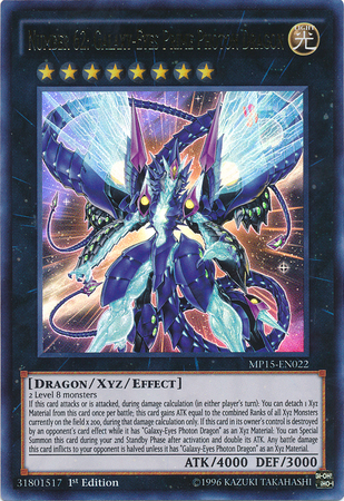 Number 62: Galaxy-Eyes Prime Photon Dragon [MP15-EN022] Ultra Rare | Event Horizon Hobbies CA