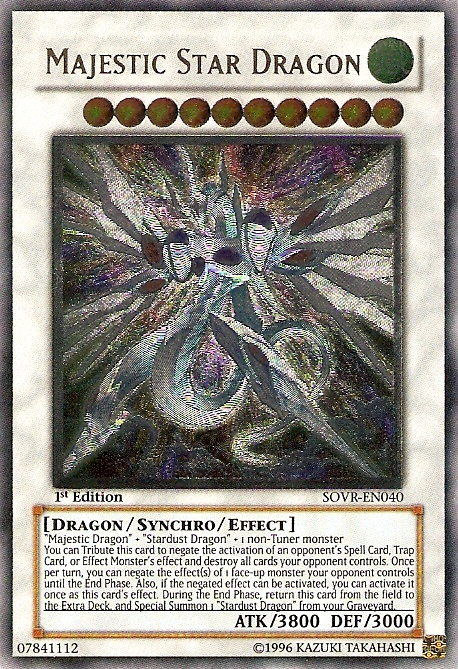 Majestic Star Dragon [SOVR-EN040] Ultimate Rare | Event Horizon Hobbies CA