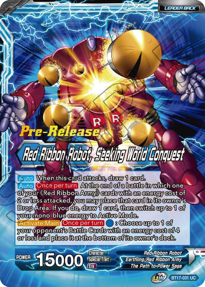 Commander Red // Red Ribbon Robot, Seeking World Conquest (BT17-031) [Ultimate Squad Prerelease Promos] | Event Horizon Hobbies CA