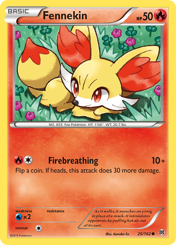 Fennekin (25/162) [XY: BREAKthrough] | Event Horizon Hobbies CA