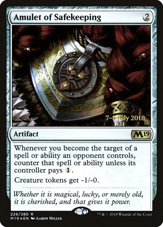 Amulet of Safekeeping [Core Set 2019 Promos]