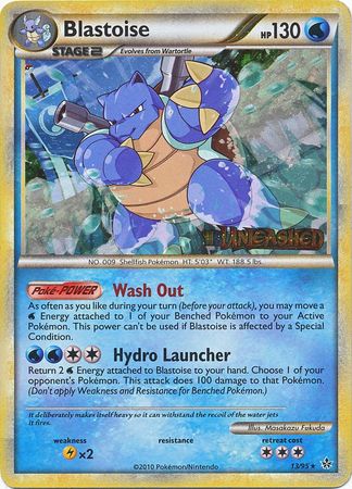 Blastoise (13/95) (Prerelease Promo) [HeartGold & SoulSilver: Black Star Promos] | Event Horizon Hobbies CA