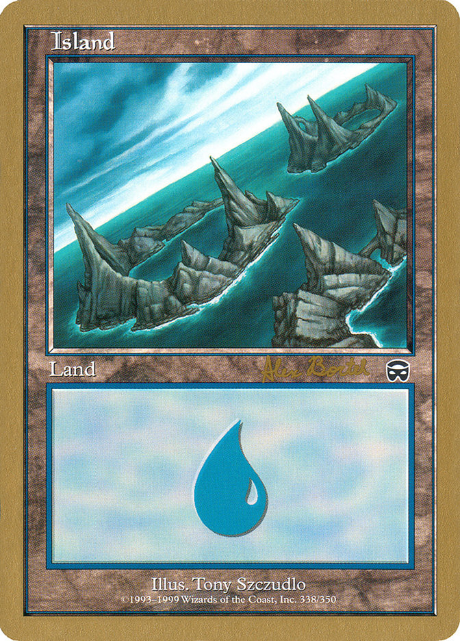 Island (ab338a) (Alex Borteh) [World Championship Decks 2001] | Event Horizon Hobbies CA