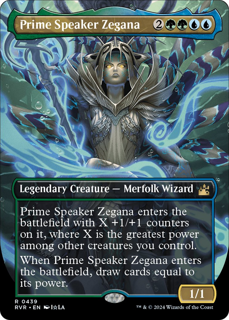 Prime Speaker Zegana (Anime Borderless) [Ravnica Remastered] | Event Horizon Hobbies CA