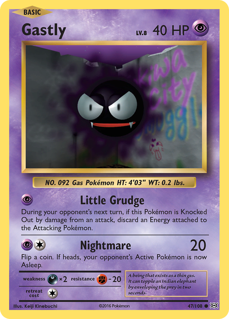 Gastly (47/108) [XY: Evolutions] | Event Horizon Hobbies CA