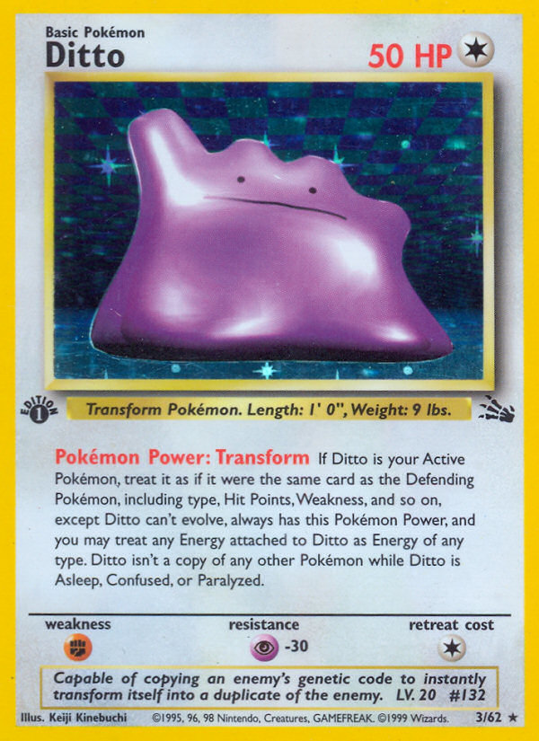 Ditto (3/62) [Fossil 1st Edition] | Event Horizon Hobbies CA