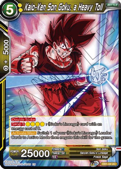 Kaio-Ken Son Goku, a Heavy Toll (EB1-44) [Battle Evolution Booster] | Event Horizon Hobbies CA