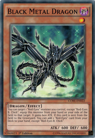 Black Metal Dragon [CORE-EN022] Common | Event Horizon Hobbies CA