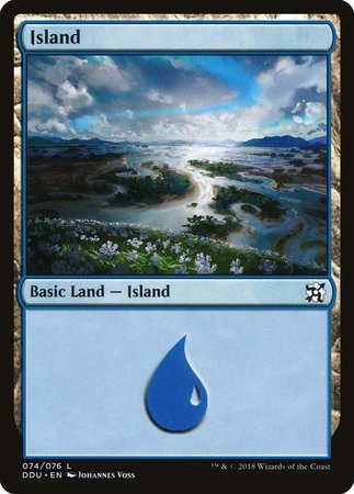 Island (74) [Duel Decks: Elves vs. Inventors] | Event Horizon Hobbies CA