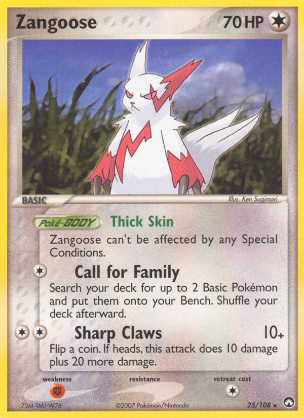 Zangoose (25/108) [EX: Power Keepers] | Event Horizon Hobbies CA