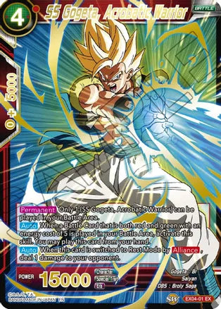 SS Gogeta, Acrobatic Warrior (Gold Stamped) (EX04-01) [Mythic Booster] | Event Horizon Hobbies CA