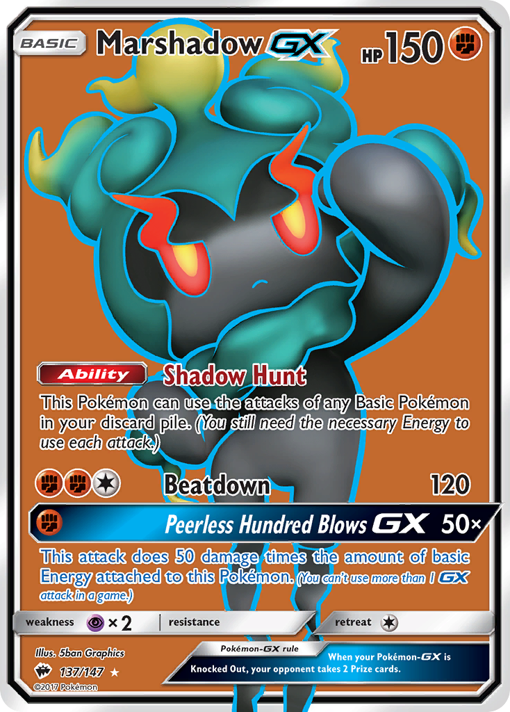 Marshadow GX (137/147) [Sun & Moon: Burning Shadows] | Event Horizon Hobbies CA