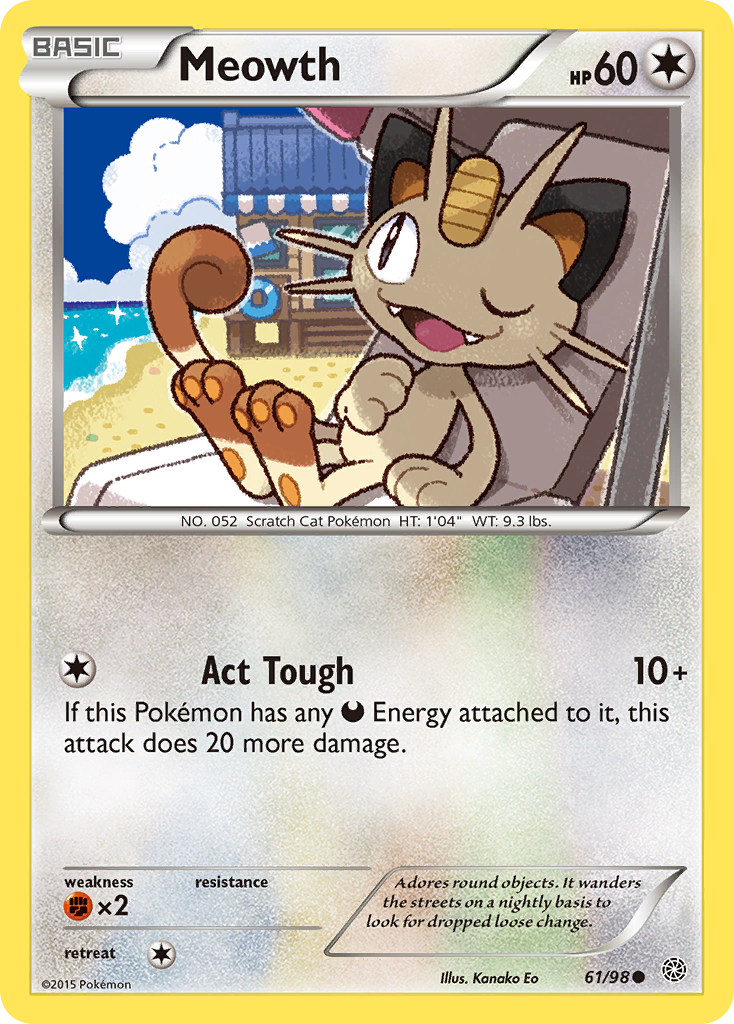 Meowth (61/98) [XY: Ancient Origins] | Event Horizon Hobbies CA