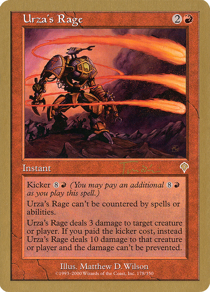 Urza's Rage (Jan Tomcani) [World Championship Decks 2001] | Event Horizon Hobbies CA