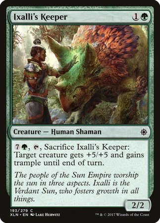 Ixalli's Keeper [Ixalan] | Event Horizon Hobbies CA