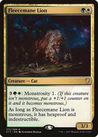 Fleecemane Lion [Commander 2017] | Event Horizon Hobbies CA