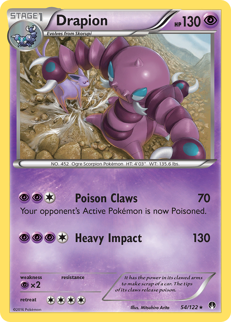 Drapion (54/122) [XY: BREAKpoint] | Event Horizon Hobbies CA