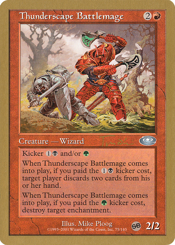 Thunderscape Battlemage (Jan Tomcani) [World Championship Decks 2001] | Event Horizon Hobbies CA