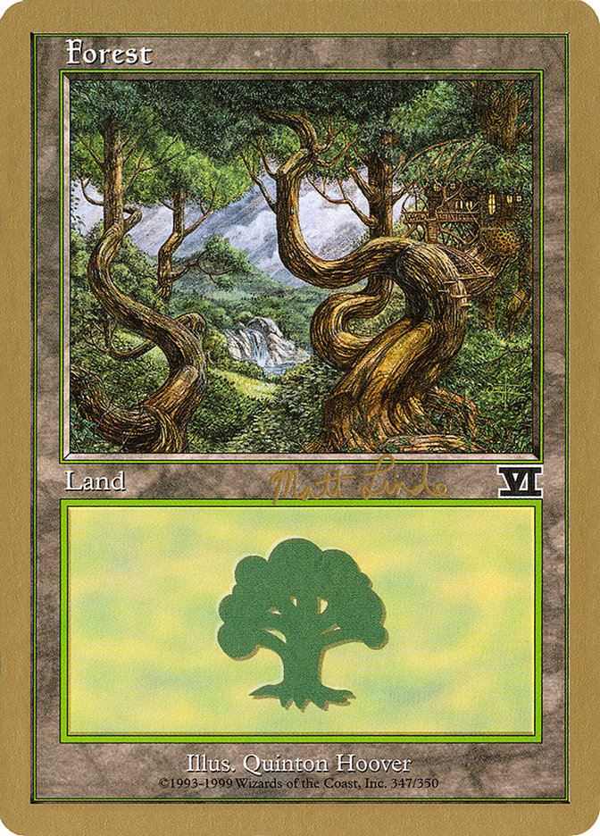 Forest (ml347b) (Matt Linde) [World Championship Decks 1999] | Event Horizon Hobbies CA