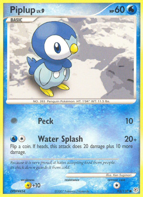 Piplup (93/130) [Diamond & Pearl: Base Set] | Event Horizon Hobbies CA