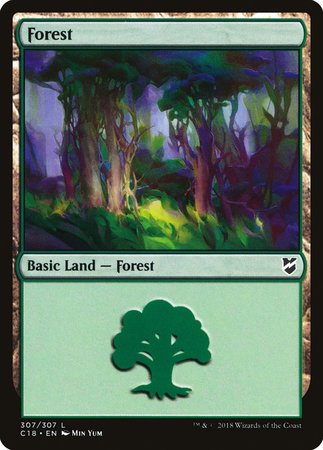 Forest (307) [Commander 2018] | Event Horizon Hobbies CA