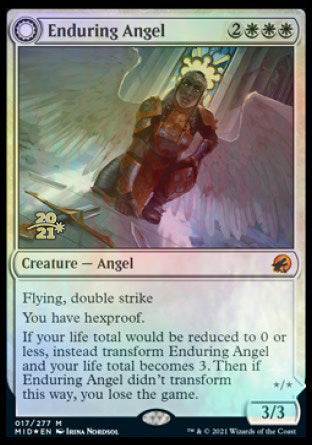 Enduring Angel // Angelic Enforcer [Innistrad: Midnight Hunt Prerelease Promos] | Event Horizon Hobbies CA