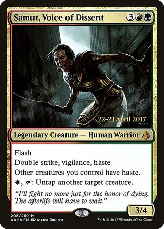 Samut, Voice of Dissent [Amonkhet Promos] | Event Horizon Hobbies CA