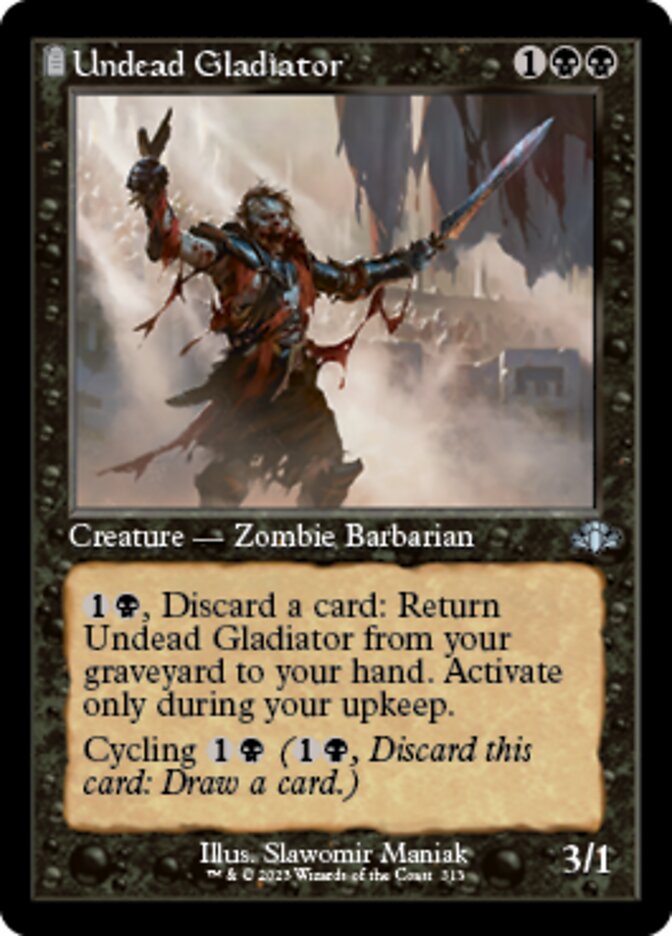 Undead Gladiator (Retro) [Dominaria Remastered] | Event Horizon Hobbies CA