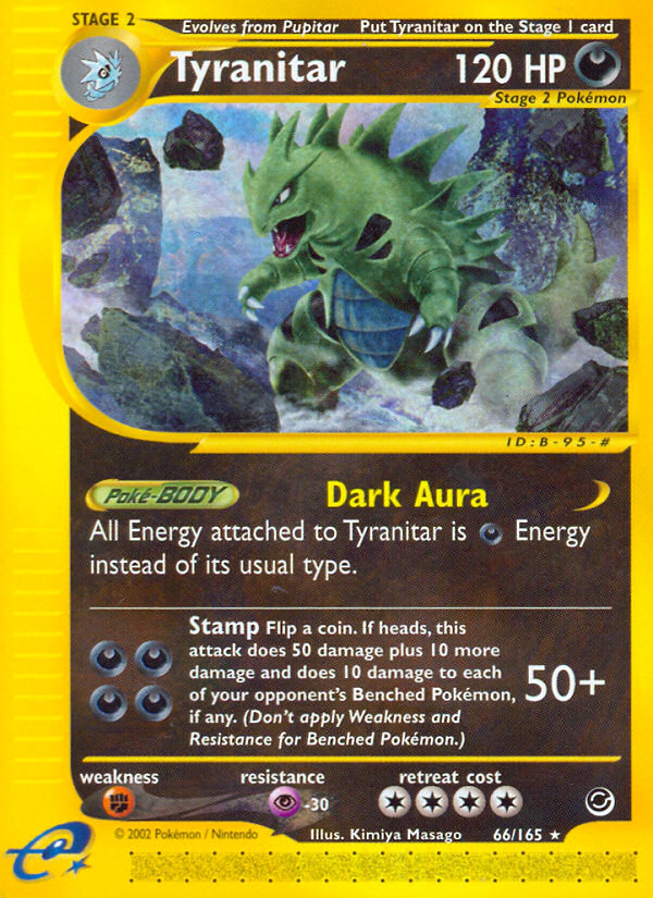 Tyranitar (66/165) [Expedition: Base Set] | Event Horizon Hobbies CA