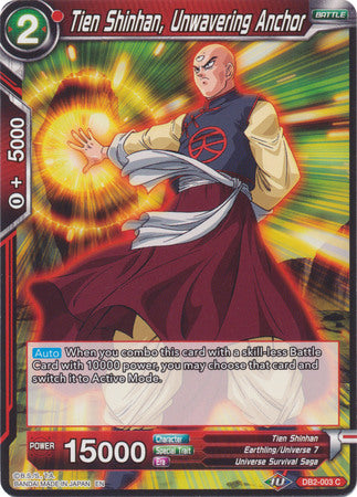 Tien Shinhan, Unwavering Anchor (DB2-003) [Divine Multiverse] | Event Horizon Hobbies CA