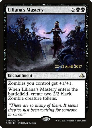 Liliana's Mastery [Amonkhet Promos] | Event Horizon Hobbies CA