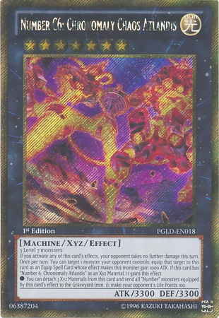 Number C6: Chronomaly Chaos Atlandis [PGLD-EN018] Gold Secret Rare | Event Horizon Hobbies CA