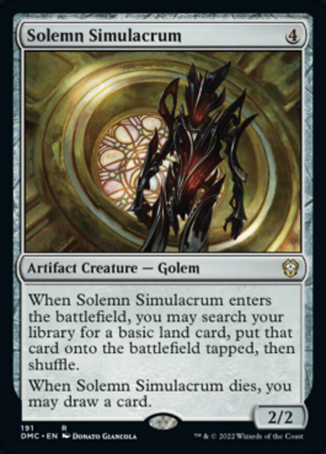 Solemn Simulacrum [Dominaria United Commander] | Event Horizon Hobbies CA