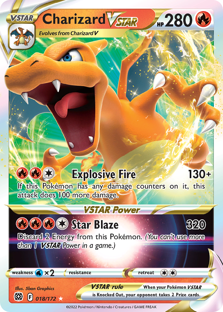 Charizard VSTAR (018/172) (Jumbo Card) [Sword & Shield: Brilliant Stars] | Event Horizon Hobbies CA