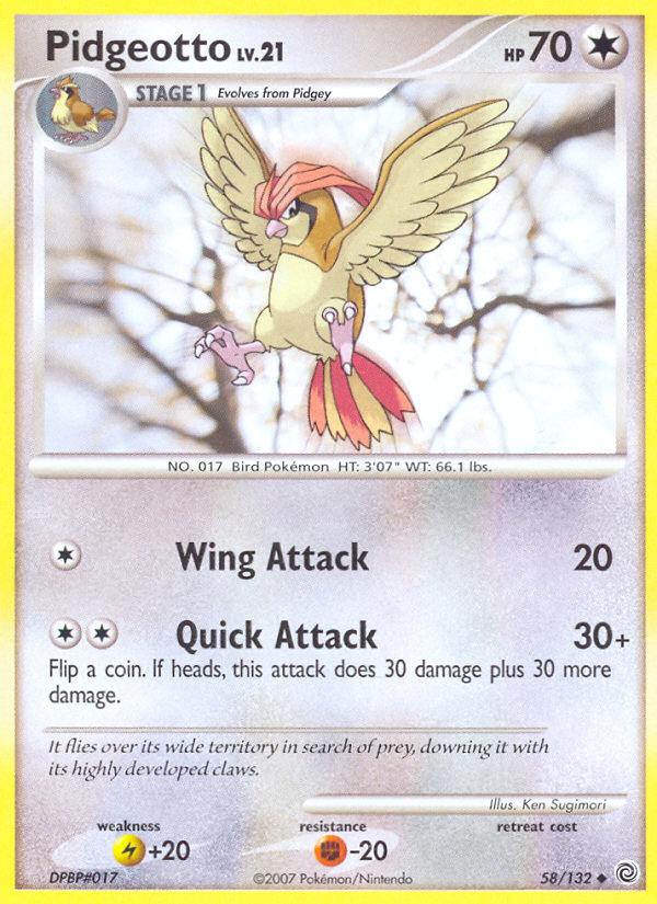 Pidgeotto (58/132) [Diamond & Pearl: Secret Wonders] | Event Horizon Hobbies CA