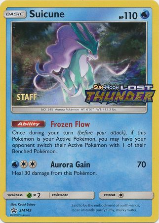 Suicune (SM149) (Staff Prerelease Promo) [Sun & Moon: Black Star Promos] | Event Horizon Hobbies CA